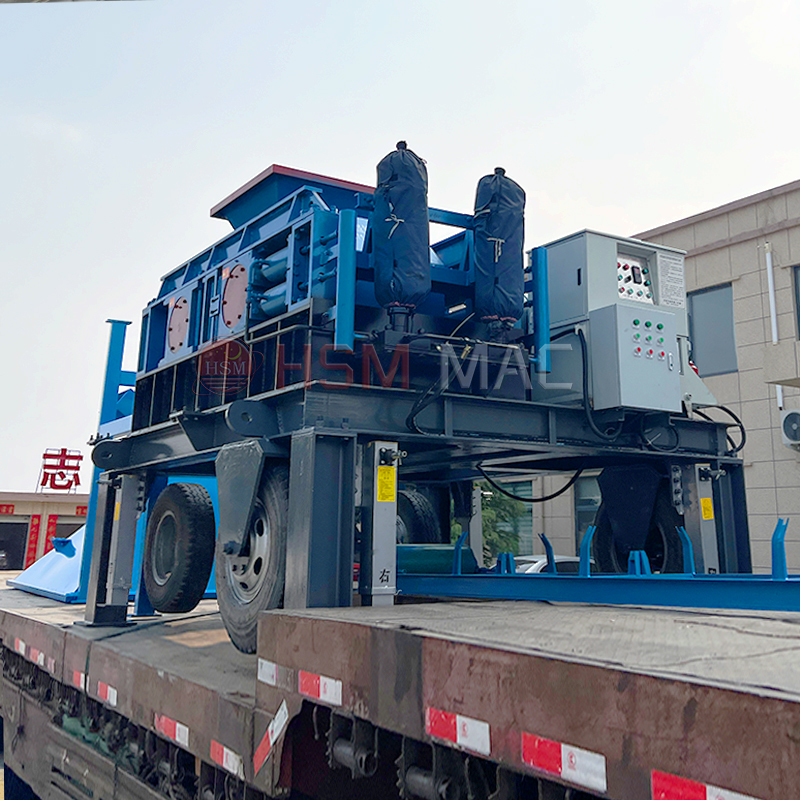 河南移動式對輥制砂機